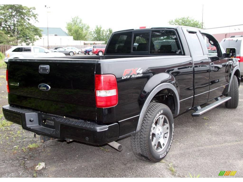 2006 F150 FX4 SuperCab 4x4 - Black / Black photo #5