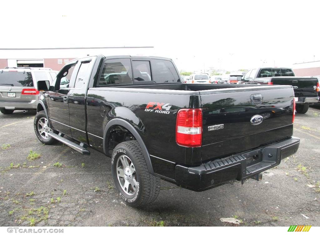 2006 F150 FX4 SuperCab 4x4 - Black / Black photo #8