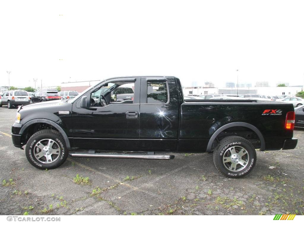 2006 F150 FX4 SuperCab 4x4 - Black / Black photo #9