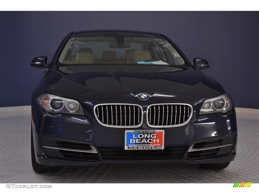 2014 5 Series 528i Sedan - Imperial Blue Metallic / Venetian Beige photo #2