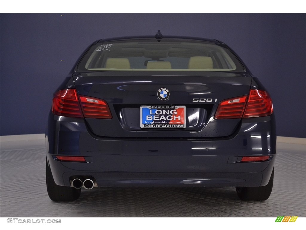 2014 5 Series 528i Sedan - Imperial Blue Metallic / Venetian Beige photo #6