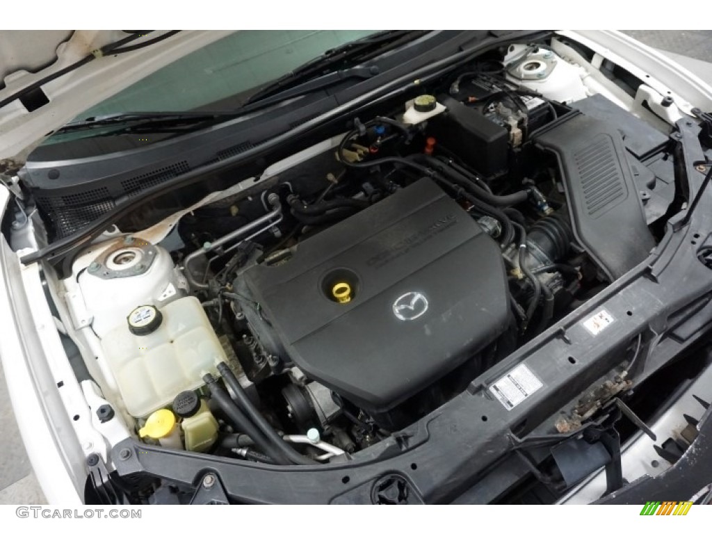 2007 MAZDA3 i Sport Sedan - Rally White / Beige photo #44