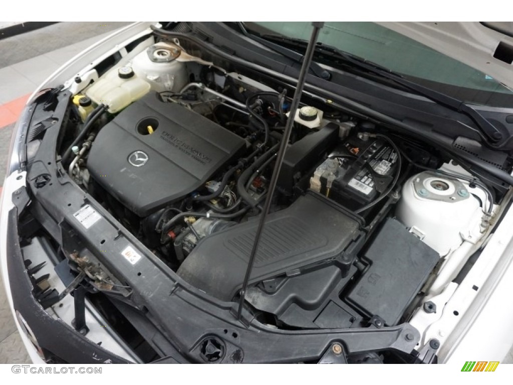 2007 MAZDA3 i Sport Sedan - Rally White / Beige photo #45