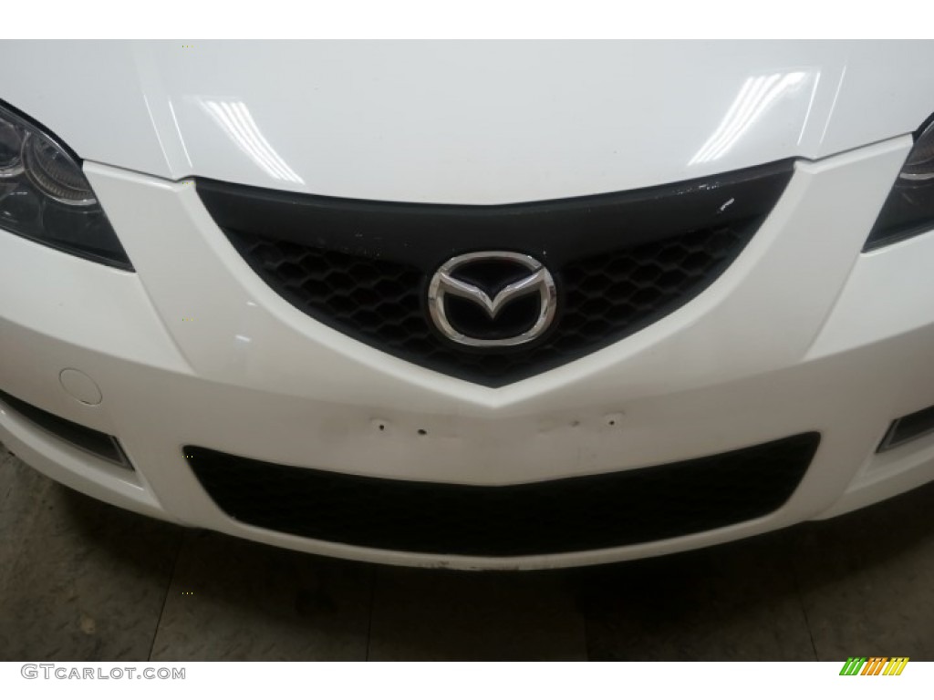 2007 MAZDA3 i Sport Sedan - Rally White / Beige photo #48