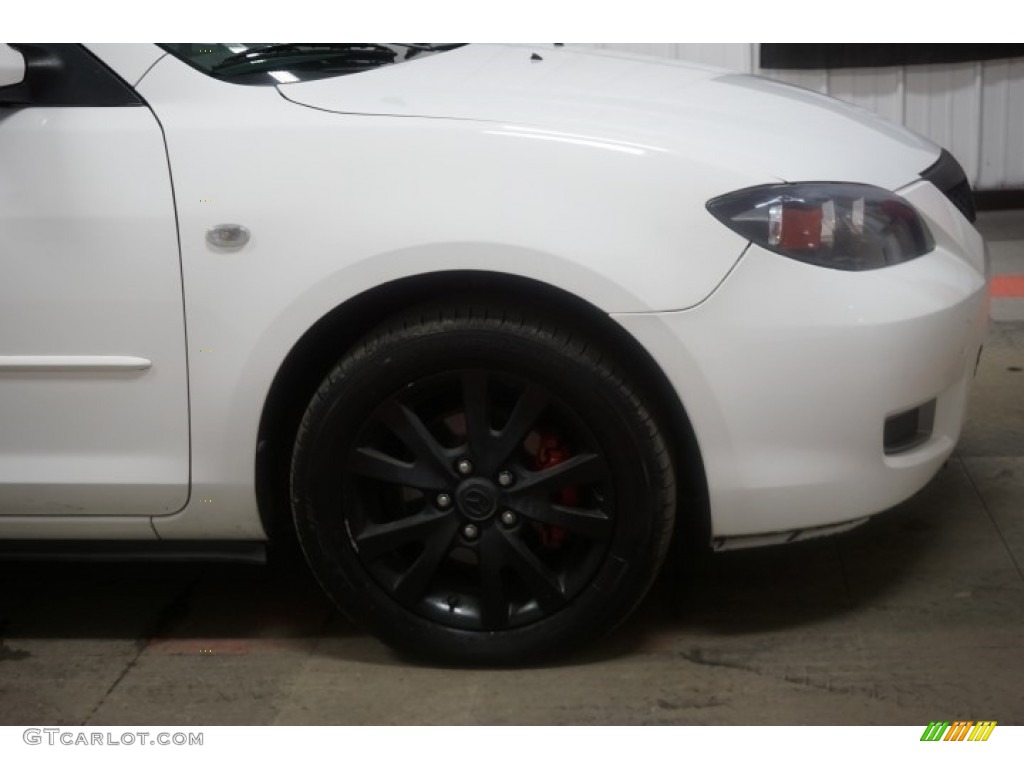 2007 MAZDA3 i Sport Sedan - Rally White / Beige photo #50