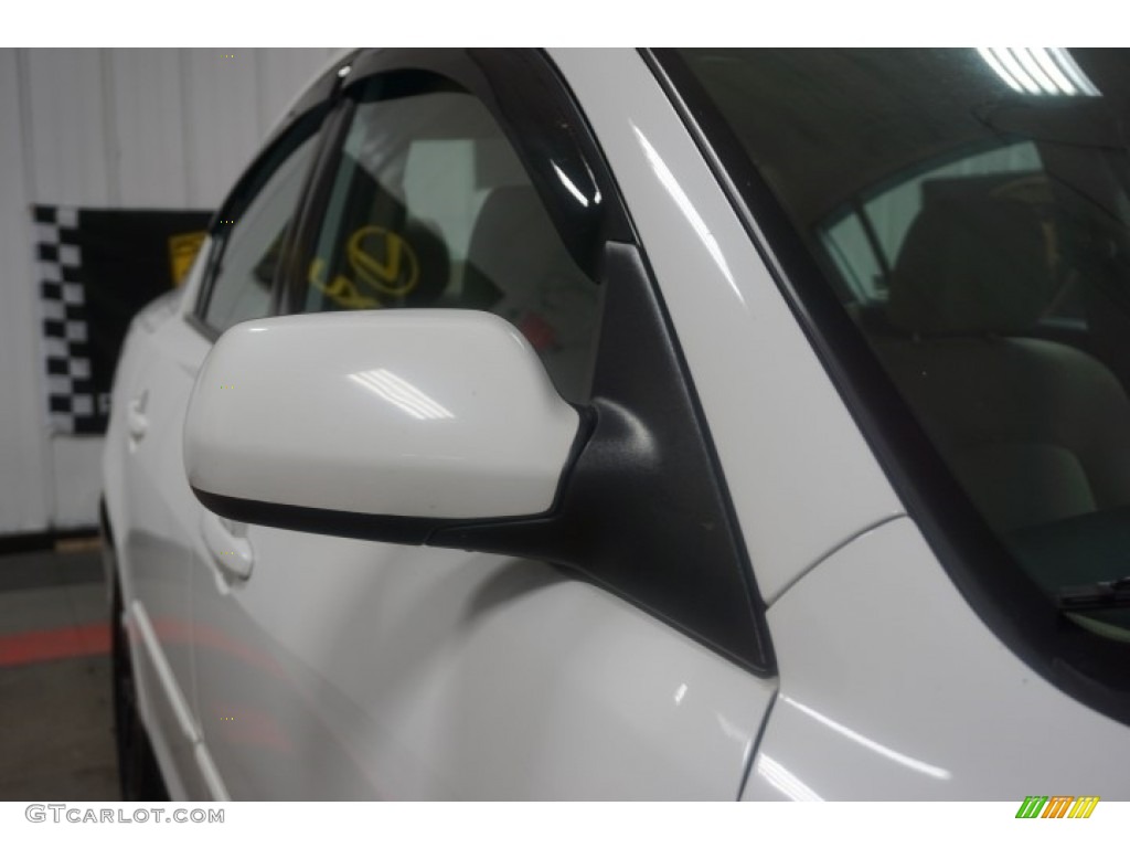 2007 MAZDA3 i Sport Sedan - Rally White / Beige photo #53