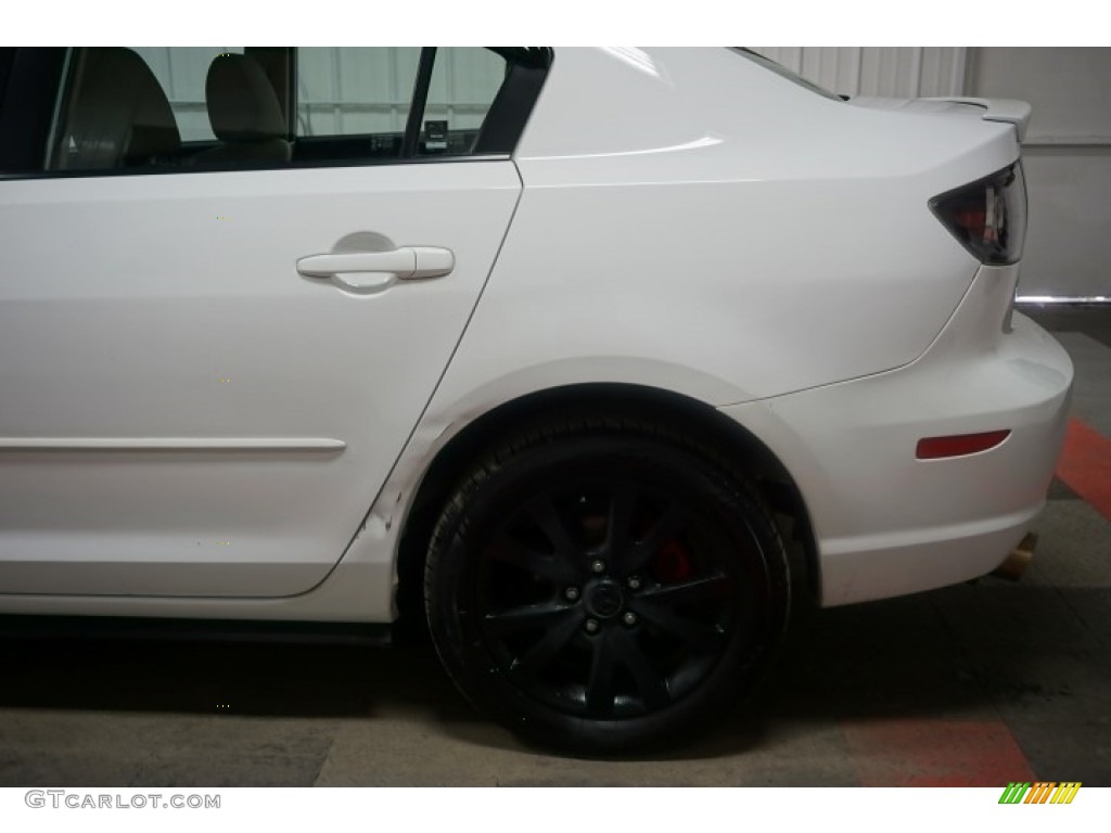 2007 MAZDA3 i Sport Sedan - Rally White / Beige photo #65
