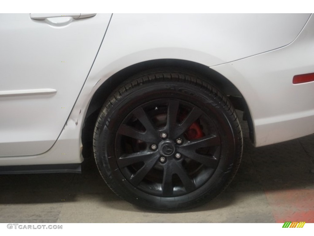 2007 MAZDA3 i Sport Sedan - Rally White / Beige photo #66