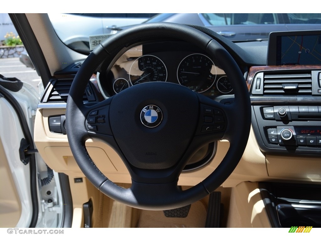 2013 3 Series 320i xDrive Sedan - Alpine White / Venetian Beige photo #18