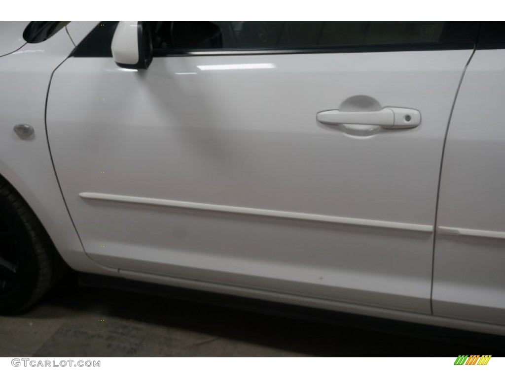 2007 MAZDA3 i Sport Sedan - Rally White / Beige photo #70