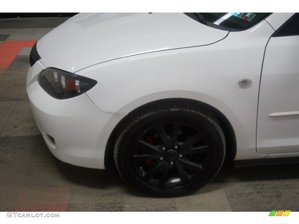 2007 MAZDA3 i Sport Sedan - Rally White / Beige photo #73