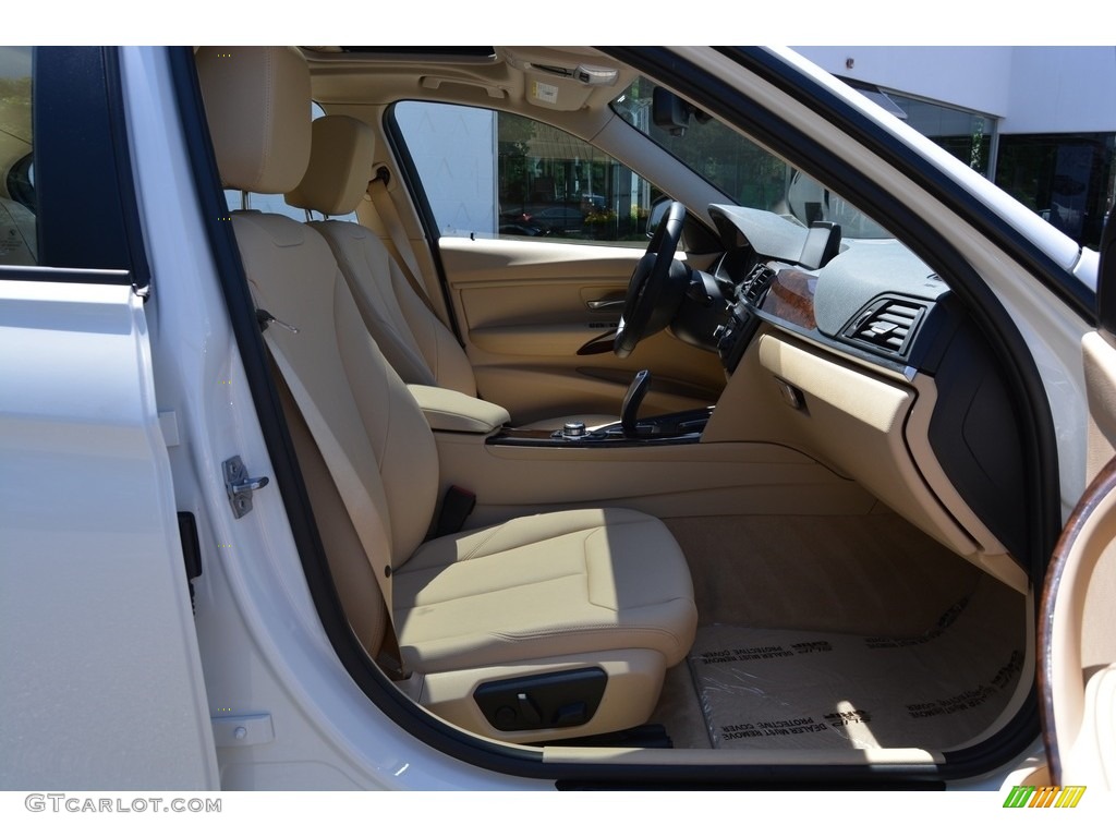 2013 3 Series 320i xDrive Sedan - Alpine White / Venetian Beige photo #28