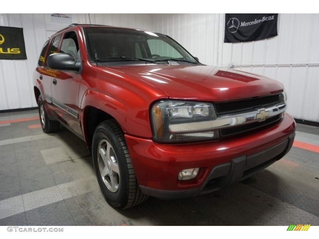 2002 TrailBlazer LT 4x4 - Majestic Red Metallic / Dark Pewter photo #5