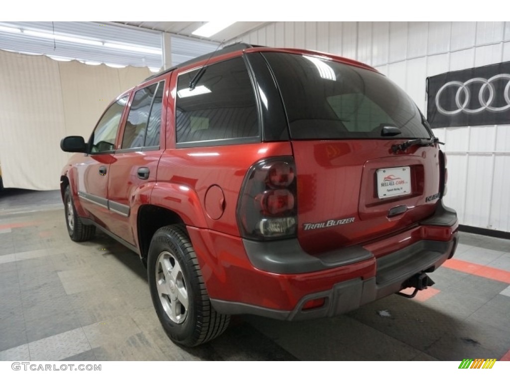 2002 TrailBlazer LT 4x4 - Majestic Red Metallic / Dark Pewter photo #10