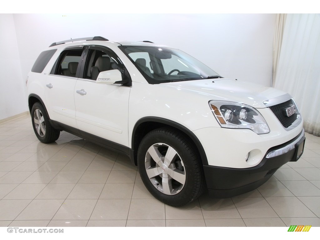 2010 Acadia SLT AWD - Summit White / Light Titanium photo #1