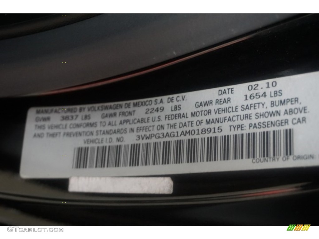 2010 New Beetle 2.5 Coupe - Black / Black photo #14