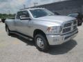 2012 Bright Silver Metallic Dodge Ram 3500 HD Lone Star Crew Cab 4x4 Dually  photo #1