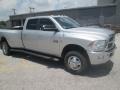 2012 Bright Silver Metallic Dodge Ram 3500 HD Lone Star Crew Cab 4x4 Dually  photo #2