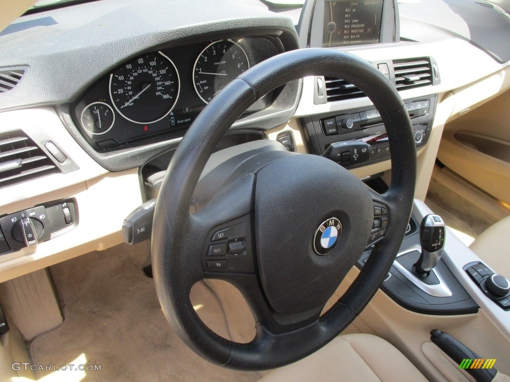 2013 3 Series 320i xDrive Sedan - Mineral Grey Metallic / Venetian Beige photo #14