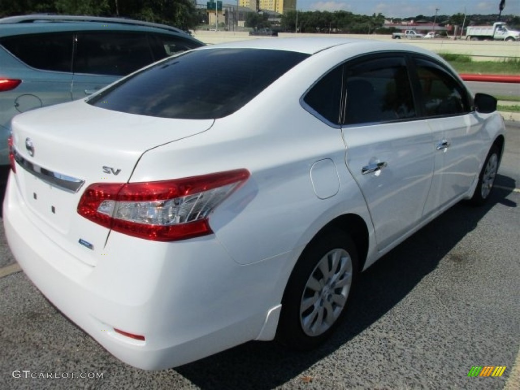 2014 Sentra SV - Aspen White / Charcoal photo #7