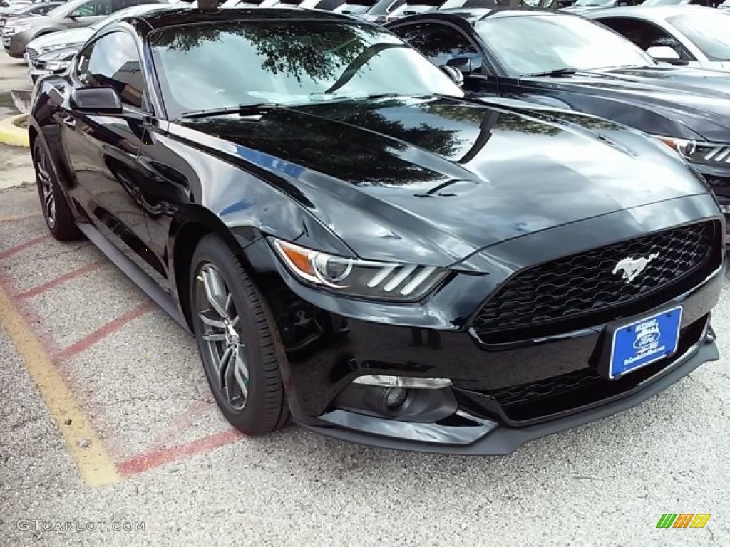 2016 Mustang EcoBoost Coupe - Shadow Black / Ebony photo #1