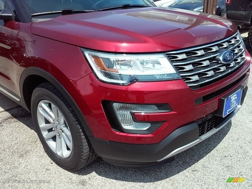 2016 Explorer XLT - Ruby Red Metallic Tri-Coat / Medium Light Camel photo #2