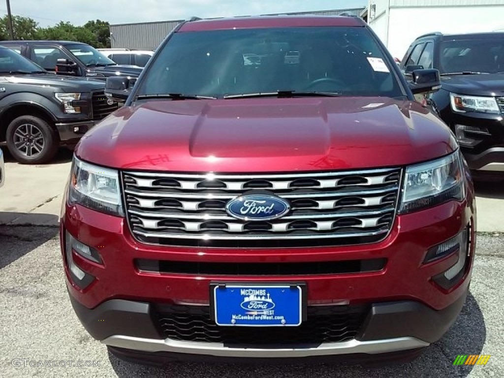 2016 Explorer XLT - Ruby Red Metallic Tri-Coat / Medium Light Camel photo #5