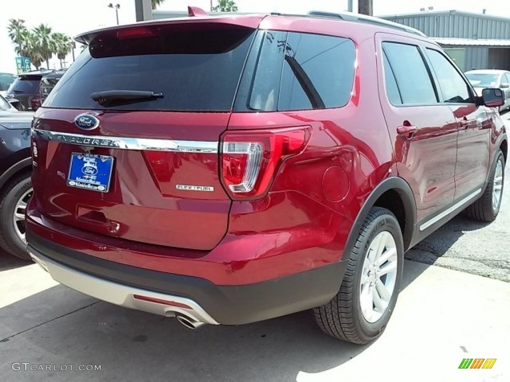 2016 Explorer XLT - Ruby Red Metallic Tri-Coat / Medium Light Camel photo #9