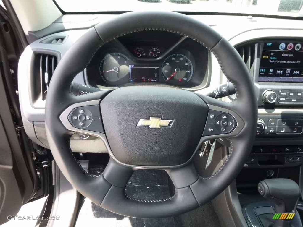 2016 Chevrolet Colorado Z71 Crew Cab 4x4 Jet Black Steering Wheel Photo #113625099