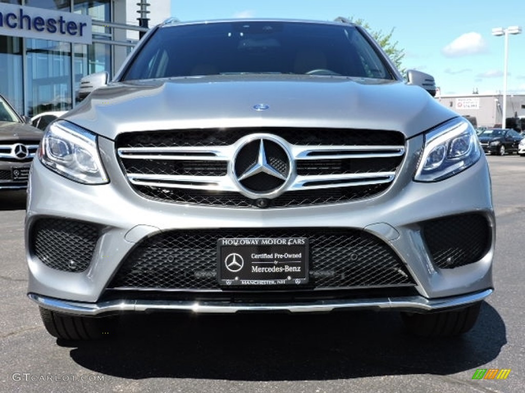 2016 GLE 350 4Matic - Palladium Silver Metallic / Saddle Brown/Black photo #2