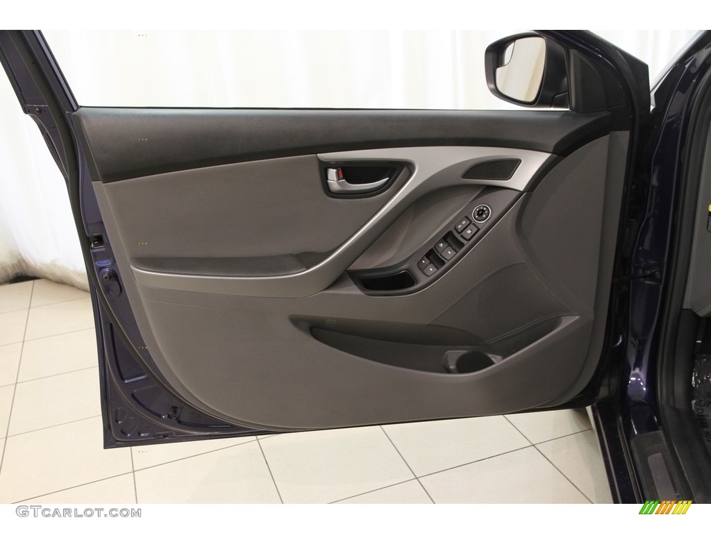 2014 Elantra Limited Sedan - Blue / Gray photo #4
