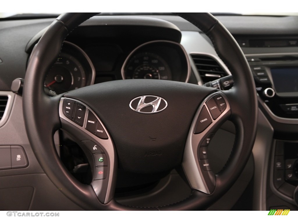 2014 Elantra Limited Sedan - Blue / Gray photo #6