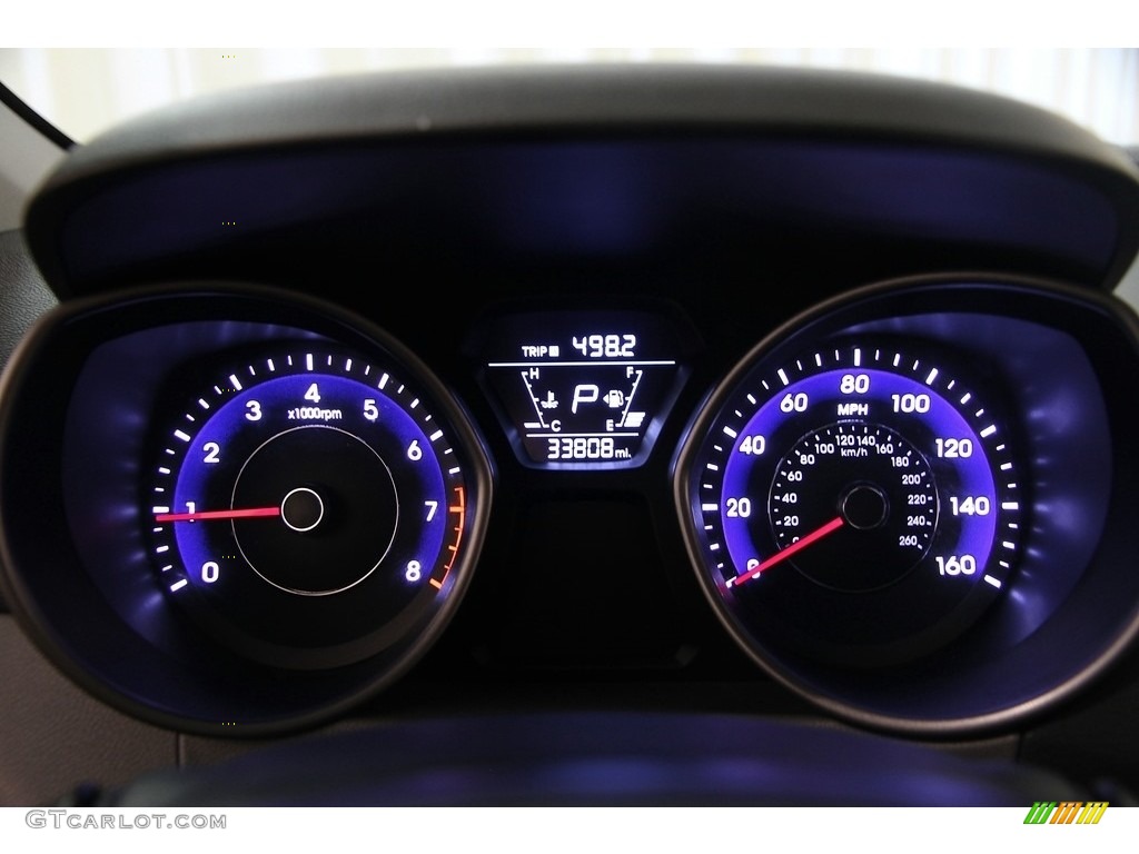 2014 Elantra Limited Sedan - Blue / Gray photo #7