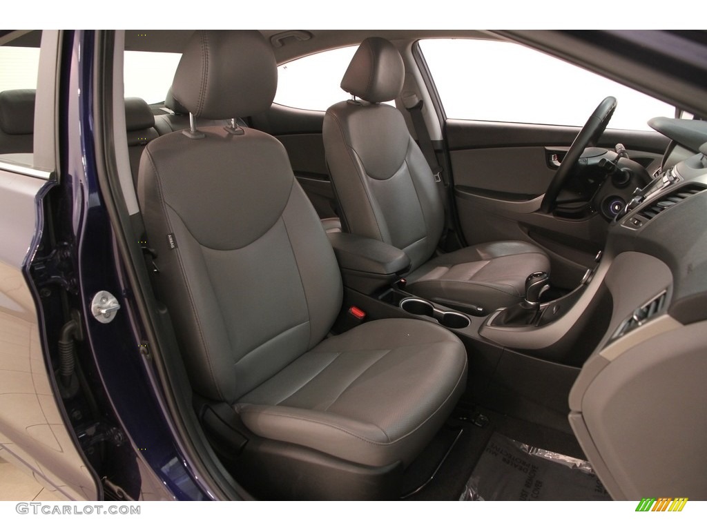 2014 Elantra Limited Sedan - Blue / Gray photo #10