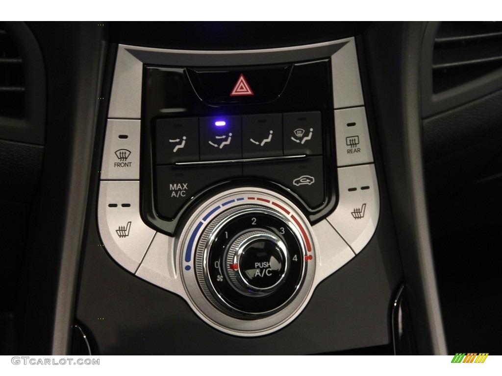 2012 Elantra Limited - Black Noir Pearl / Black photo #9