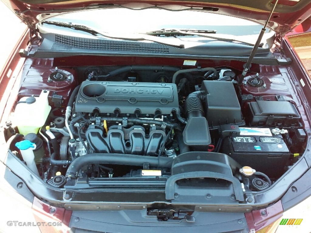 2009 Sonata GLS - Dark Cherry Red / Camel photo #8