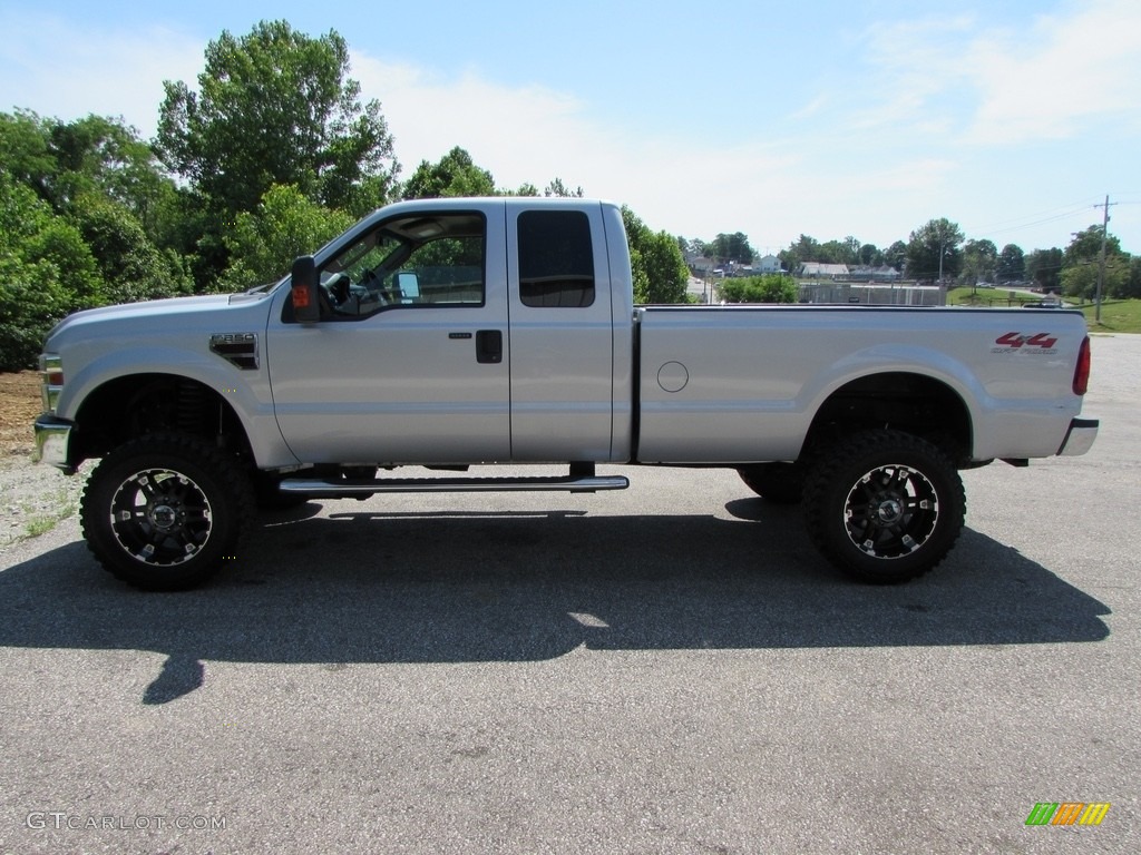 2008 F250 Super Duty XLT SuperCab 4x4 - Silver Metallic / Medium Stone photo #1