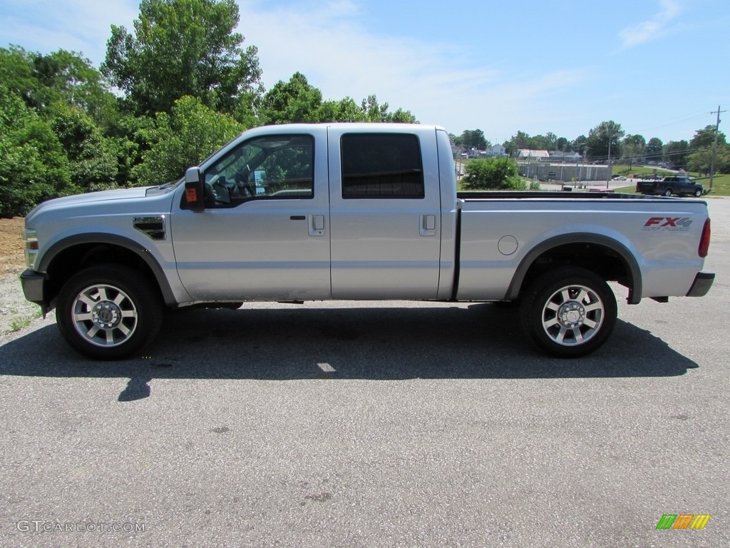 2008 F250 Super Duty XLT Crew Cab 4x4 - Silver Metallic / Medium Stone photo #1