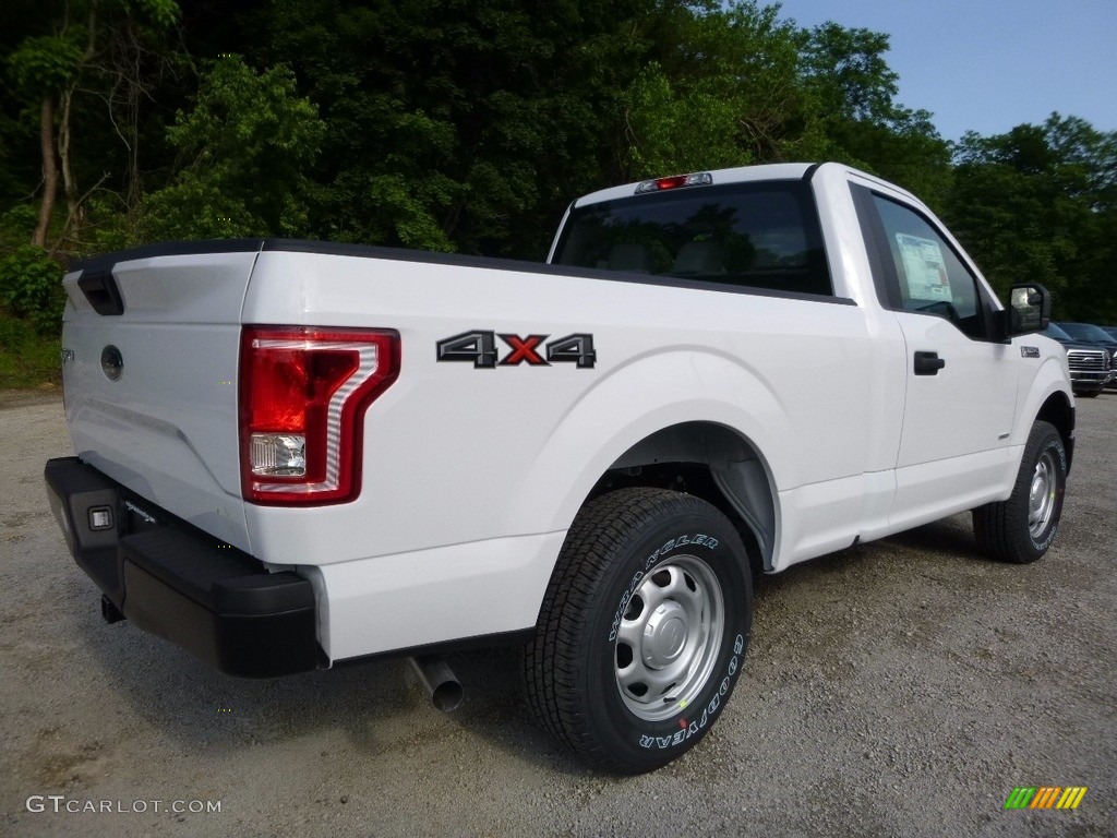 2016 F150 XL Regular Cab 4x4 - Oxford White / Medium Earth Gray photo #4