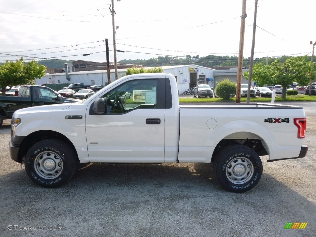 2016 F150 XL Regular Cab 4x4 - Oxford White / Medium Earth Gray photo #7