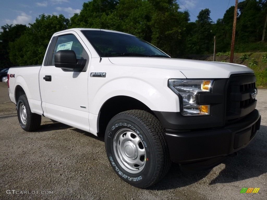 2016 F150 XL Regular Cab 4x4 - Oxford White / Medium Earth Gray photo #10
