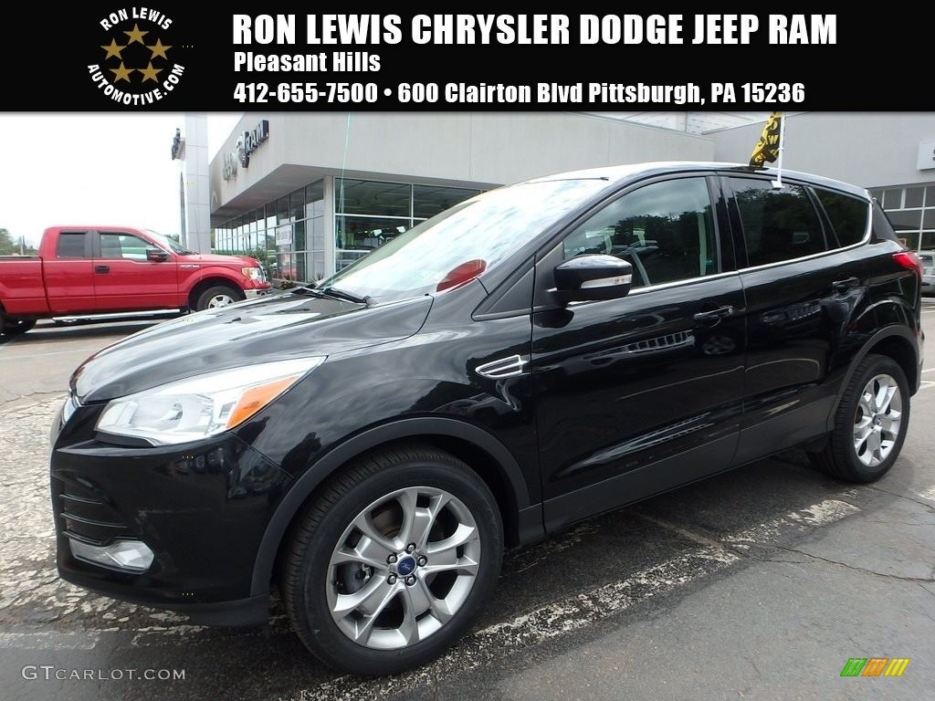 2013 Escape SEL 2.0L EcoBoost 4WD - Tuxedo Black Metallic / Charcoal Black photo #1