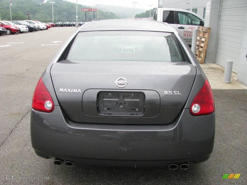 2006 Maxima 3.5 SL - Smoke Metallic / Black photo #4