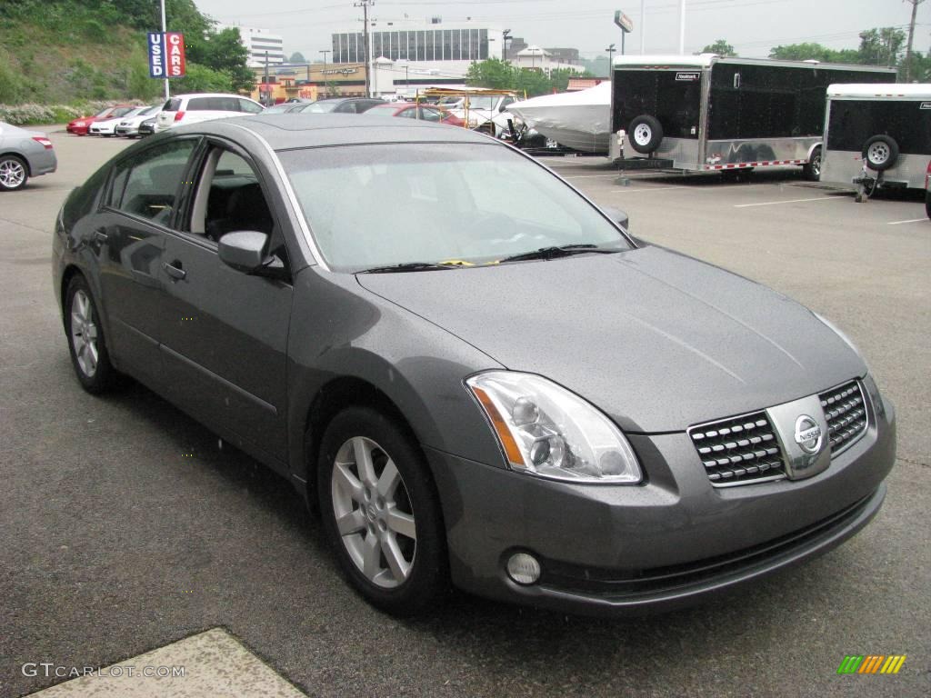 2006 Maxima 3.5 SL - Smoke Metallic / Black photo #7