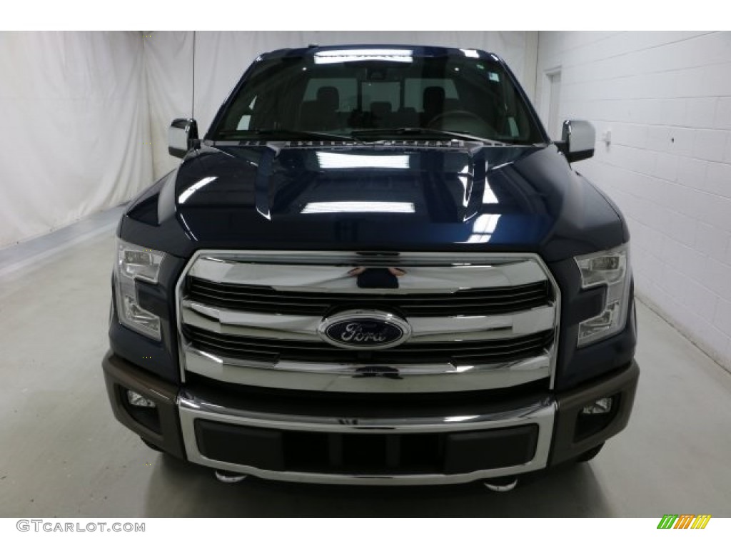 2016 F150 Lariat SuperCrew 4x4 - Blue Jeans / King Ranch Java photo #2
