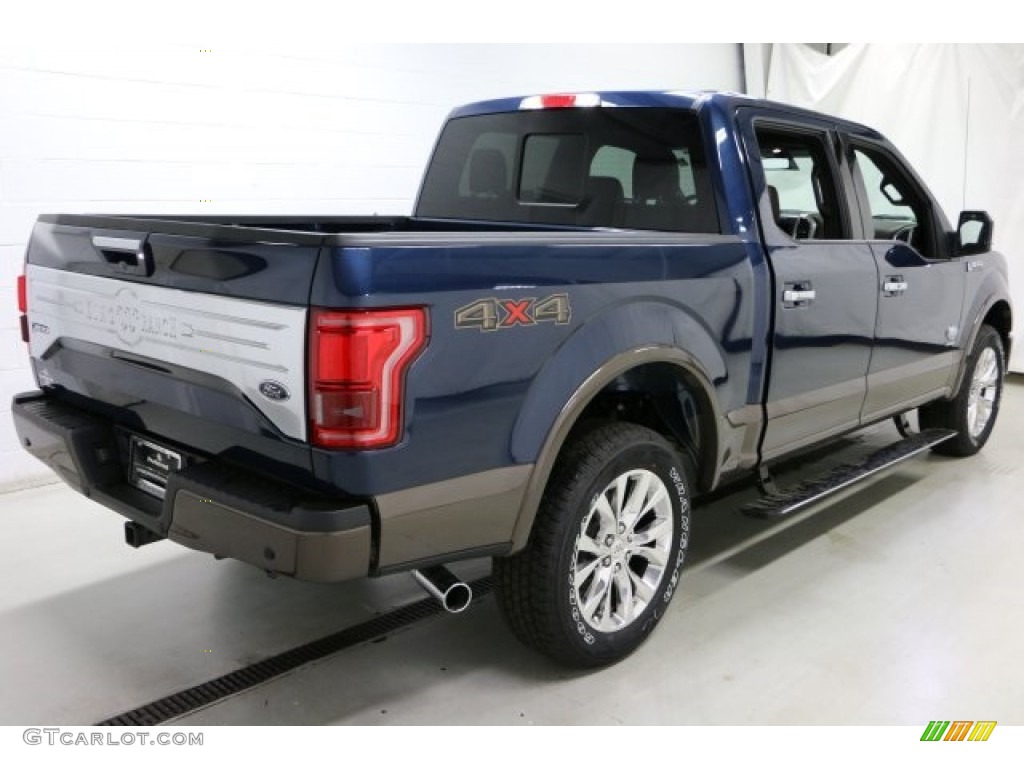 2016 F150 Lariat SuperCrew 4x4 - Blue Jeans / King Ranch Java photo #4