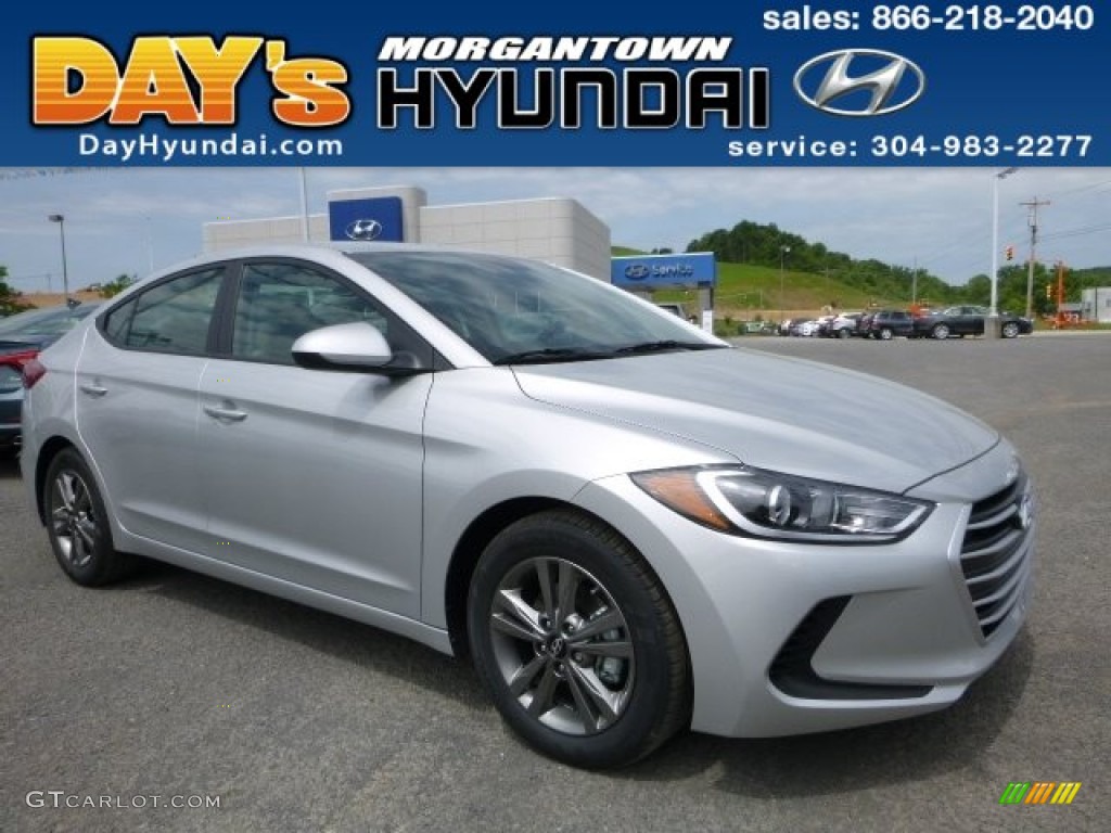 Silver Hyundai Elantra