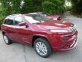 Deep Cherry Red Crystal Pearl - Cherokee Overland 4x4 Photo No. 12