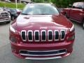 Deep Cherry Red Crystal Pearl - Cherokee Overland 4x4 Photo No. 13