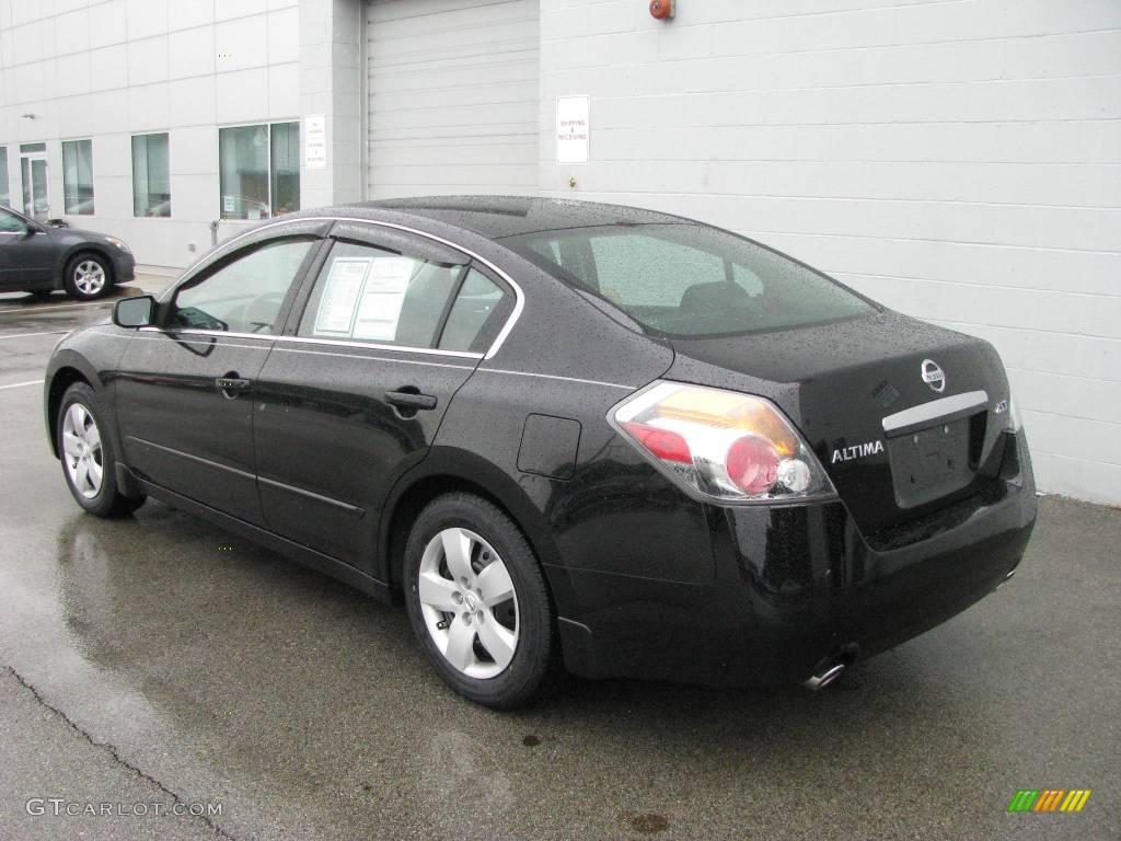 2007 Altima 2.5 S - Super Black / Charcoal photo #3